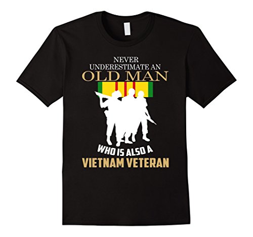 Men's Never underestimate OLD MAN is VIETNAM VETERAN TShirt