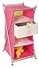 WENKO Regal PRINCESS - 4 Fächer & 1 Schublade - Vlies - 80 x 35 x 35 cm - Kinderregal - Aufbewahrungsregal