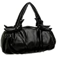 SR SQUARED by Sondra Roberts Large Pleated Top Handle