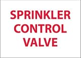 SIGNS-SPRINKLER CONTROL VALVE
