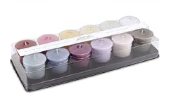 VOTIVE 12 PC ASSORTMENT by VOTIVE 12 PC ASSORTMENT: EUCALYPTUS PETTITGRAIN-MAGNOLIA CASSIS-LEMONGRASS BERGAMOT-GREENTEA GINGER-SWEETORANGE MYRRH-YLANGYLANG SANDALWOOD-CEDARWOOD CUCUMBER-VETIVER CAMOMILE-LAVENDER VANILLA-JUNIPER LIME-SANDALWOOD PATCHOULI-AVOCADO VANILLA MINT