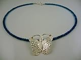 Bangkok Butterfly Necklace (Dark Teal)