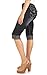 Angels Jeans Women's Dark Denim Cuffed Capri