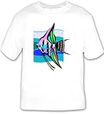 T-shirt with marine, ocean, sea, fish, tropical