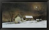 New Moon by Ray Hendershot Americana Landscape Framed Art Print