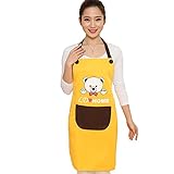 （ヤンググロり）YOGLY 家事楽し! 可愛い　ベア シンプル　エプロン カフェエプロン　シワになりにくい 男女共用　 プレーン タイプ / ソムリエ タイプ レディース メンズ 新婚さん お手伝い/