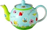Mila Ceramic Tea Pot,Springtime, Hand Painted, Capacity 1.2 Litre