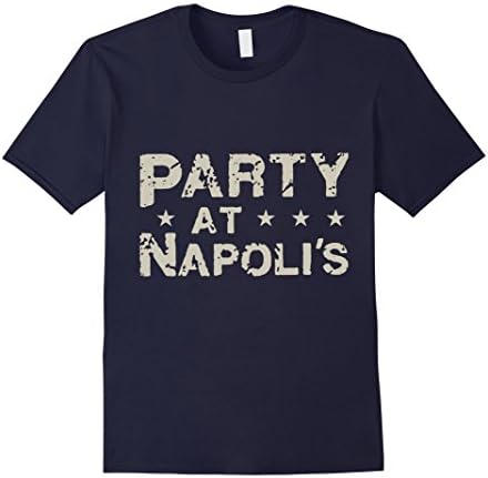 Men's Party at Napolis T-Shirt Medium Navy