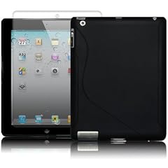 APPLE IPAD 2 TPU SILIKON SCHUTZH�LLE CASE COVER TASCHE IN SCHWARZ