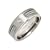 6mm Titanium Ring With Double Nautical Rope Accent And Single Channel Set Diamond