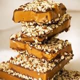 Aunt Mae's Sweet Tooth English Toffee 8 oz Box Dark Chocolate with Almonds