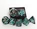Green Marble 7-piece Dice Set