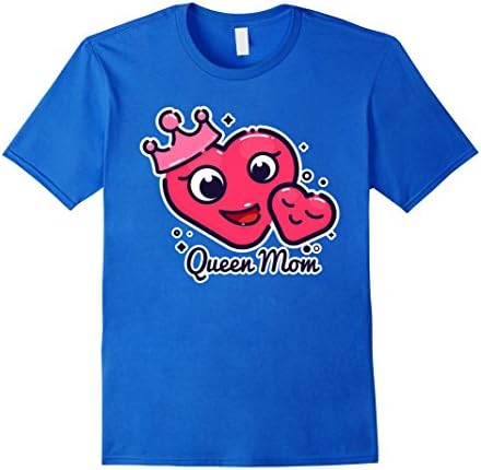 Men's Queen Mom T Shirt Cute Happy Mother's Day T Shirt For Mom Medium Royal Blue