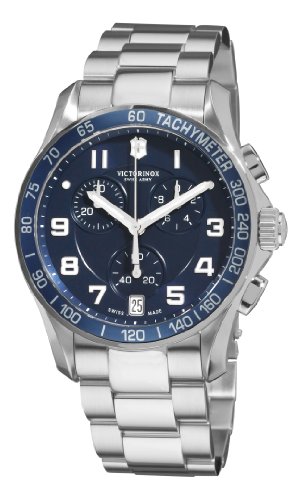 Victorinox Swiss Army Alliance Chronograph Blue Dial Mens Watch 241497
