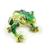 Coffret &agrave; Bijoux "Grenouille" Vert Orange