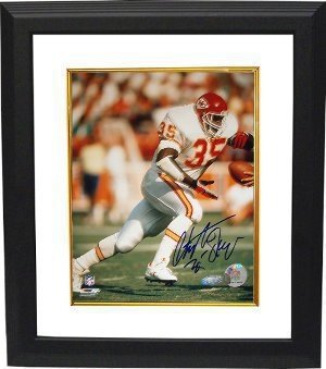Christian Okoye Autographed/Hand Signed Kansas City Chiefs 8x10 Photo Custom Framed- Steiner Hologra