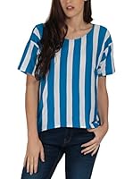 Bench Camiseta Manga Corta Mask (Blanco / Azul)