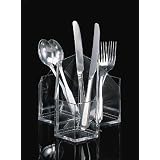 US Acrylic 6131 Tabletop Flatware Organizer