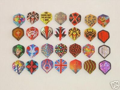 21 Stück Aerotex Metallic Fly Flights mit einer sehr hohen Lebensdauer