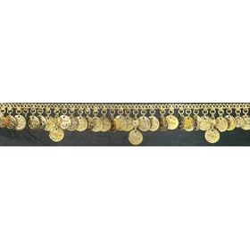 Belt White Metal W/Coins Brass 36