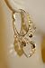 Saka's Silver / Gold Toned Dangle Heart Hoop Earrings - New !