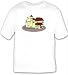 T-shirt with bungalow, mansion, dwelling, Europe, 