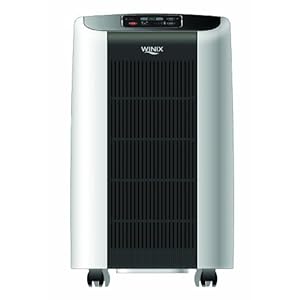 Winix WDH871 70 Pint Dehumidifier with Built-In Pump White with Charcoal Grill