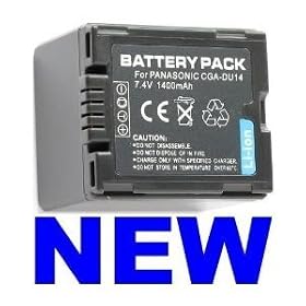 NEEWER&reg; Camcorder Battery CGA-DU14 for Panasonic PV-GS70 GS80 GS83 GS85 by Neewer