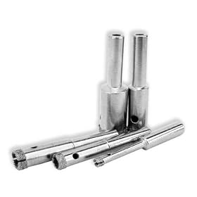 Professional Grade 5-Piece Diamond Dust Hole Saw, Tile Glass Marble slate Tool