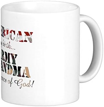 Funny Mugs-Army Grandma Grace Of God Classic White Coffee Mug Unique Design By Hiuouend