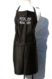 Black Rock Out with Your Wok Out Embroidered Apron
