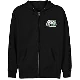 NCAA Eastern Michigan Eagles Youth Black Logo Applique Full Zip Hoody