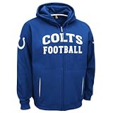 Reebok Indianapolis Colts Overtime Full-Zip Hooded NFL Sweatshirt