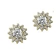14K Yellow Gold Diamond Earring Jackets - 0.50 Ct.