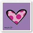 Dotty About You by Romero Britto 7.5"x7.5" Art Print Poster