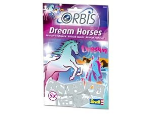 Orbis - Airbrush für Kinder   30201 Schablonen-Set Dream Horses