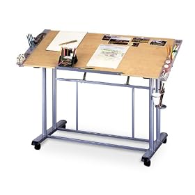 Adjustable Drawing and Craft Table