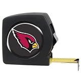 Arizona Cardinals 25' Black Tape Measure (with Primary Logo)