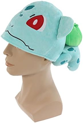 Fashion Colors Pokemon Cosplay Hat Plush Toy Bulbasaur Hat Birthday Gifts