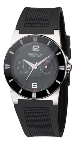 Kenneth Cole Reaction Men's Round Black Polyurethane Watch #KC1405