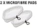 2 X Replacement Pads for the Hot Mop Steam Mop (Green and Orange versions)