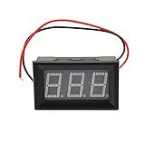 LEDパネルデジタル表示電圧計　テスター　ミニ 3ワイヤ 　DC5-120V　LEDディスプレイ　黄ライト