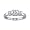 1/4 CT 3 Stone Diamond Ring 14K White Gold (SI1-SI2 Clarity) In Size 5 (Available In Sizes 5 - 10)