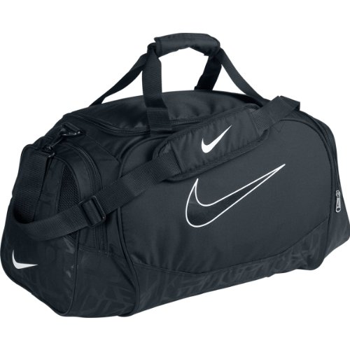 Nike Brasilia 5 Sports Bag - 29 cm x 38 cm x 30 cm, Black (Black/Black)