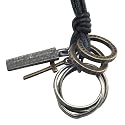 Trendy Mens Vintage Style Silver Cross Rings Pendant Chain Jewelry