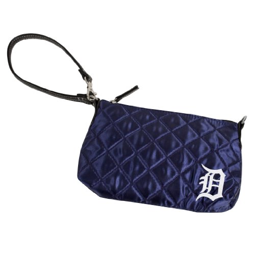 MLB Detroit Tigers Quilted Wristlet, Navy