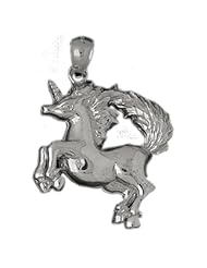 Clevereves 14K White Gold Pendant Unicorn 10.7 - Gram(s)
