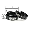 Black Stainless Steel Dragon Huggie Hoop Earrings