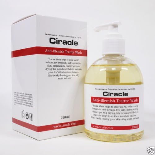 Ciracle Anti-blemish Teatree Wash 250ml Acne Trouble Spots Chamomile Vitamin C