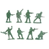Pack 140 Plastic GREEN 48mm ARMY MEN ~ Modern & WWII Soldier 1/40th Figures